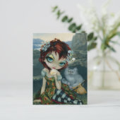 "Amanda Palmer Tarot: Het Briefkaart "Fool" (Staand voorkant)