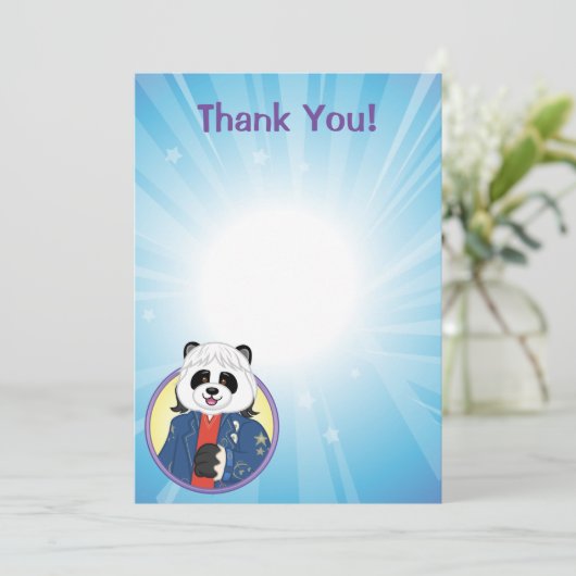 Amanda Panda Bedankkaart (Staand voorkant)