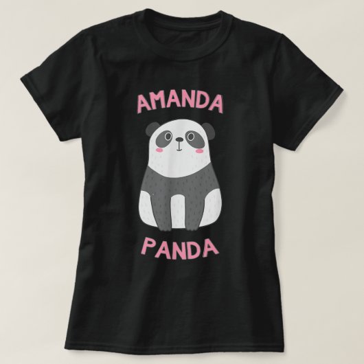 Amanda Panda Beer T-shirt (Design voorkant)