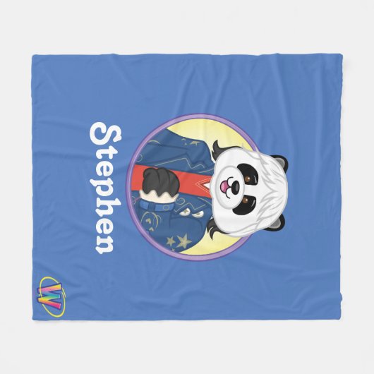 Amanda Panda Fleece Deken (Voorkant (Horizontaal))