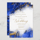 Amanda Piszczek Marble Glitter DK Royal Blue ID644 Kaart (Voorkant / Achterkant)