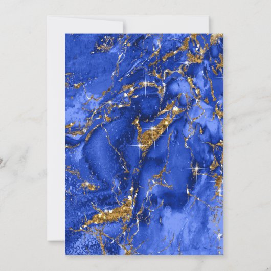 Amanda Piszczek Marble Glitter LT Royal Blue ID644 Kaart (Achterkant)