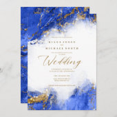 Amanda Piszczek Marble Glitter LT Royal Blue ID644 Kaart (Voorkant / Achterkant)