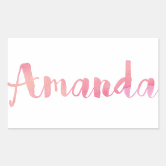 Amanda Rechthoekige Sticker