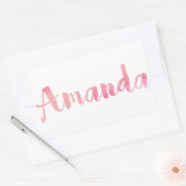 Amanda Rechthoekige Sticker (Envelop)