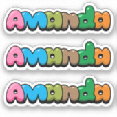 Amanda Sticker (Voorkant)