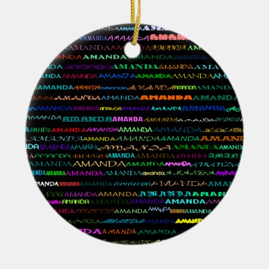 Amanda Text Design I Ornament (Voorkant)