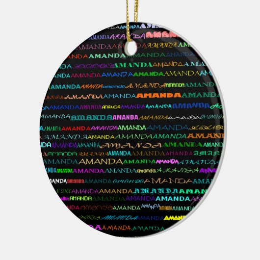 Amanda Text Design I Ornament (Links)