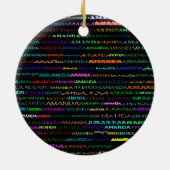 Amanda Text Design I Ornament (Achterkant)