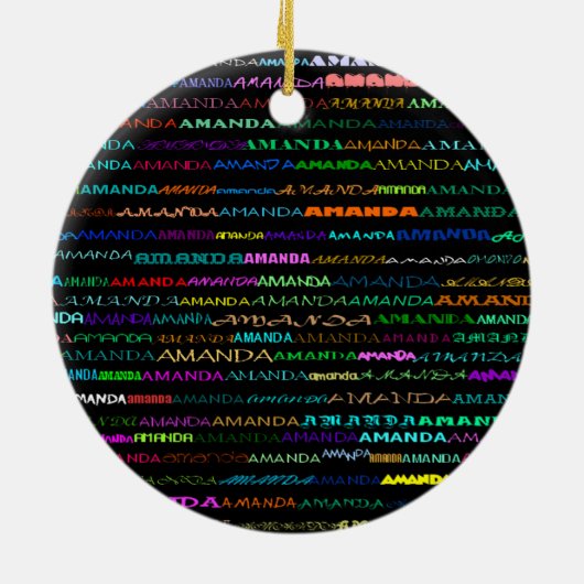Amanda Text Design I Ornament (Achterkant)