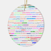 Amanda Text Design II Ornament (Links)