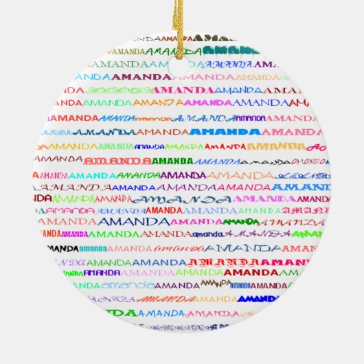 Amanda Text Design II Ornament (Achterkant)