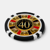 Amanda Toms 40ste verjaardag Poker Chips (Enkel)