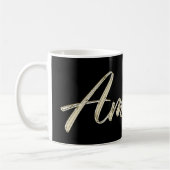 Amanda white gold Handwriting Tasse Kaffeetasse Koffiemok (Links)