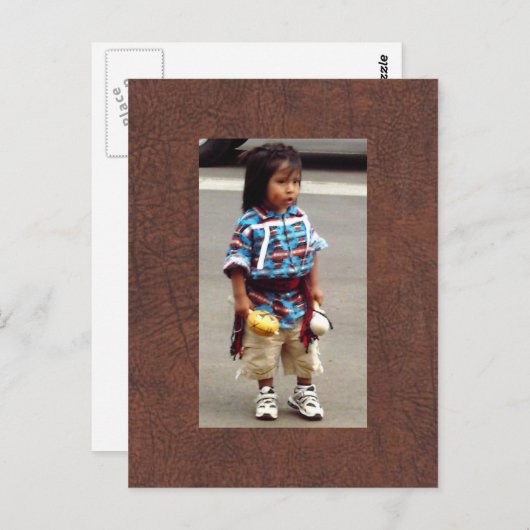 Amanda's inheemse Amerikaanse kind Briefkaart (Voorkant / Achterkant)