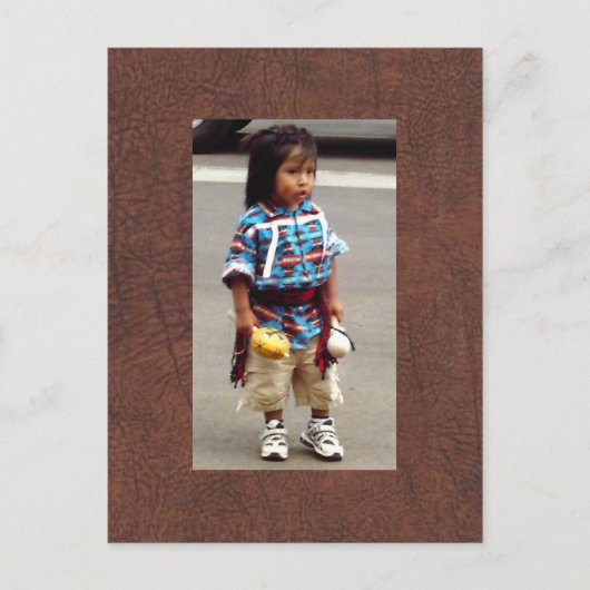 Amanda's inheemse Amerikaanse kind Briefkaart (Voorkant)