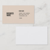 Amandel Gecondenseerde Doopvonten Visitekaartje (Voorkant / Achterkant)