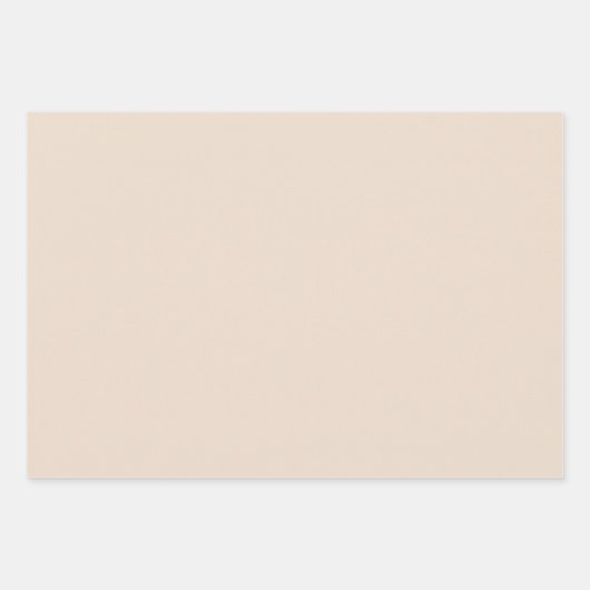 Amandel vaste kleur inpakpapier vel (Voorkant 2)