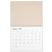 Amandel vaste kleur kalender (Feb 2027)