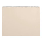 Amandel vaste kleur kalender (Hoes)