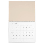 Amandel vaste kleur kalender (Mar 2027)