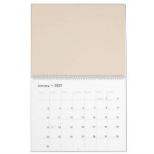 Amandel vaste kleur kalender (Jan 2027)