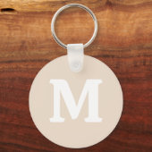 Amandel vaste kleur sleutelhanger (Voorkant)