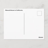 Amandelbloei in Californië Briefkaart (Achterkant)