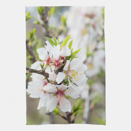 Amandelbloei Theedoek (Verticaal)