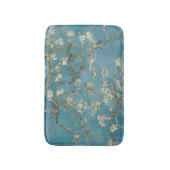 Amandelbloesem Bloemrijke Boho Blauwe Klassieke Ku Badmat (Voorkant Verticaal)