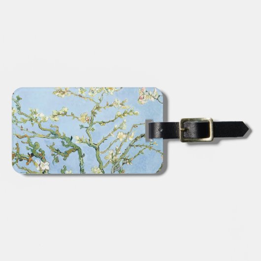 Amandelbloesem door Van Gogh Bagagelabel (Voorkant horizontaal)