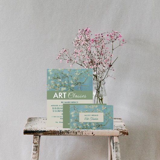 Amandelbloesem door Vincent Van Gogh, Kunstlessen Flyer