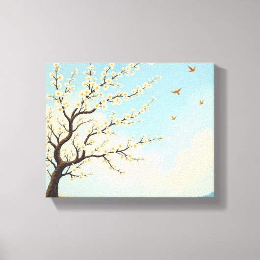Amandelbloesem Dromen Canvas Afdruk (Voorkant)