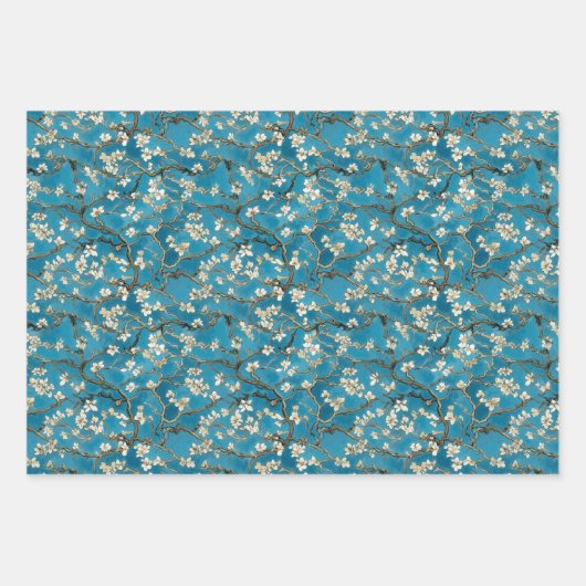 Amandelbloesem geïnspireerd op Van Gogh Wrapping P Inpakpapier Vel (Voorkant 2)
