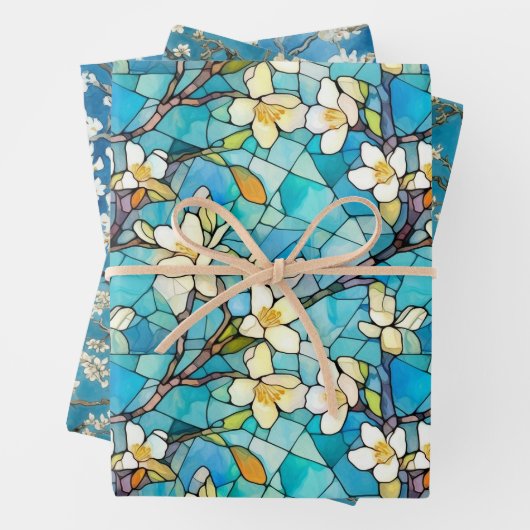 Amandelbloesem geïnspireerd op Van Gogh Wrapping P Inpakpapier Vel (In situ)