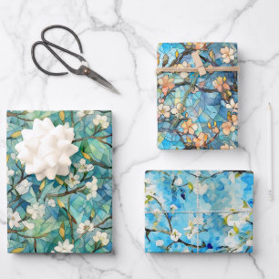 Amandelbloesem geïnspireerd op Van Gogh Wrapping P Inpakpapier Vel