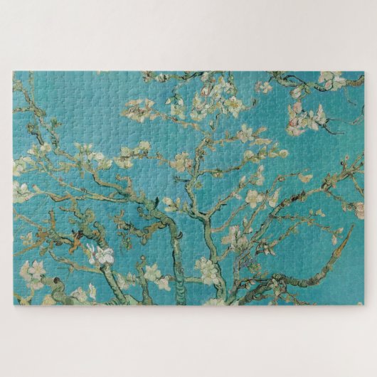 Amandelbloesem, olieverfschilderij, Vincent Van Go Legpuzzel (Horizontaal)