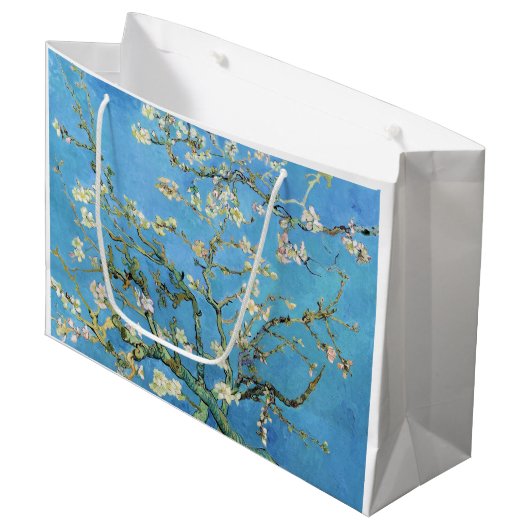 Amandelbloesem Vincent Van Gogh Groot Cadeauzakje (Voorkant Gekanteld)