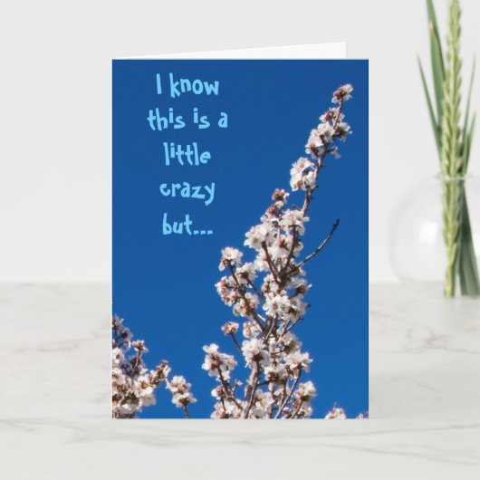 Amandelbloesem Wacky Bedankt (Voorkant)