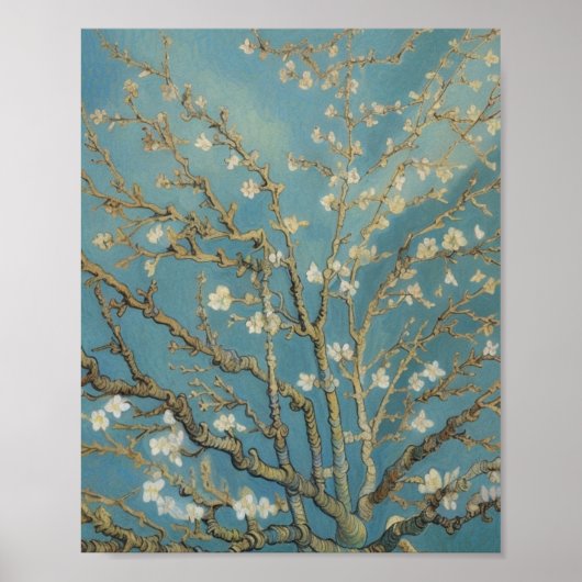 Amandelbloesem Wall Art Poster (Voorkant)