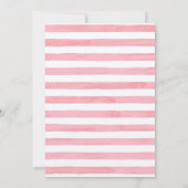 Amandelbloesem Waterverf Streep & Gouden Letters  Kaart (Achterkant)