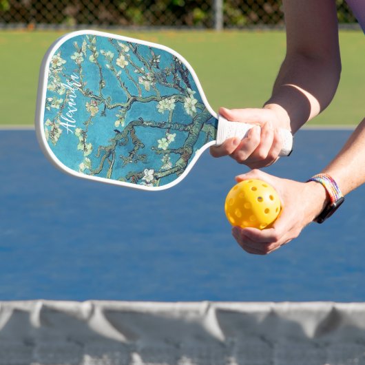 Amandelbloesems Aangepaste tekst Pickleball Paddle (Insitu)