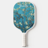 Amandelbloesems Aangepaste tekst Pickleball Paddle (Voorkant)