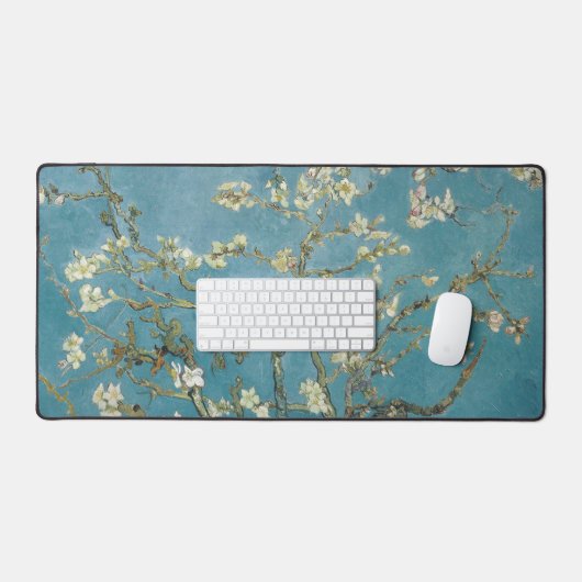 Amandelbloesems, beroemd schilderij bureaumat (Keyboard & Muis)