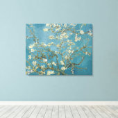 Amandelbloesems ,Beroemd schilderij Canvas Afdruk (Insitu (Houten vloer))