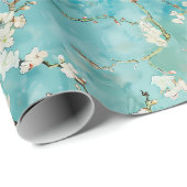 Amandelbloesems Blauw Vincent van Gogh Cadeaupapier (Rol Hoek)