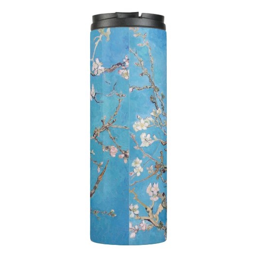 Amandelbloesems Blauw Vincent van Gogh Kunst Monog Thermosbeker (Achterkant)