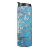 Amandelbloesems Blauw Vincent van Gogh Kunst Monog Thermosbeker (Geroteerd rechts)