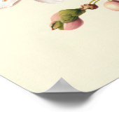 Amandelbloesems bloemenkunst Print Poster (Hoek)