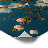 Amandelbloesems bloemenkunst Print Poster (Hoek)